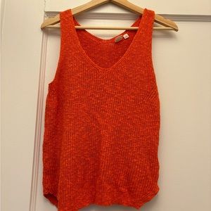 Gap knit tank top - bright orange